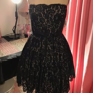 Neiman Marcus for Target Black and Tan Lace Dress
